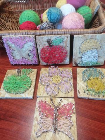 "String Art' radošā darbnīca bērniem un jauniešiem 